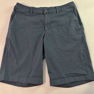 Lululemon Commission Shorts Mens 33 Relaxed Blue Chino Warpstreme Inseam-10.5"